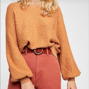 Free people sweater. Rust colour. Gently worn
